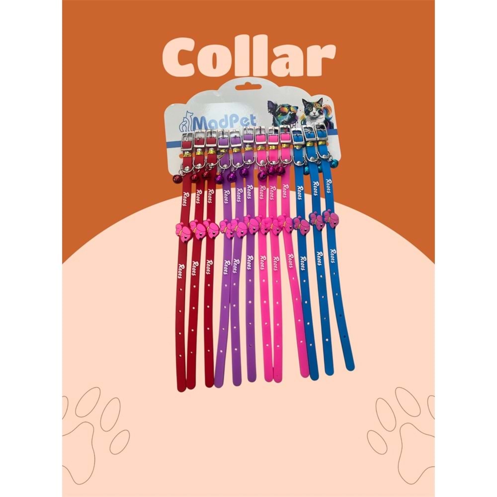 Evcil Hayvan Şeffaf Slikon Boyun Tasması