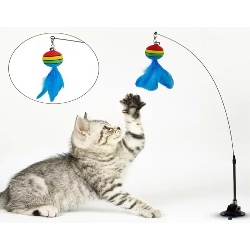 Evcil Hayvan Tüylü Toplu Vantuzlu Oyun Oltası