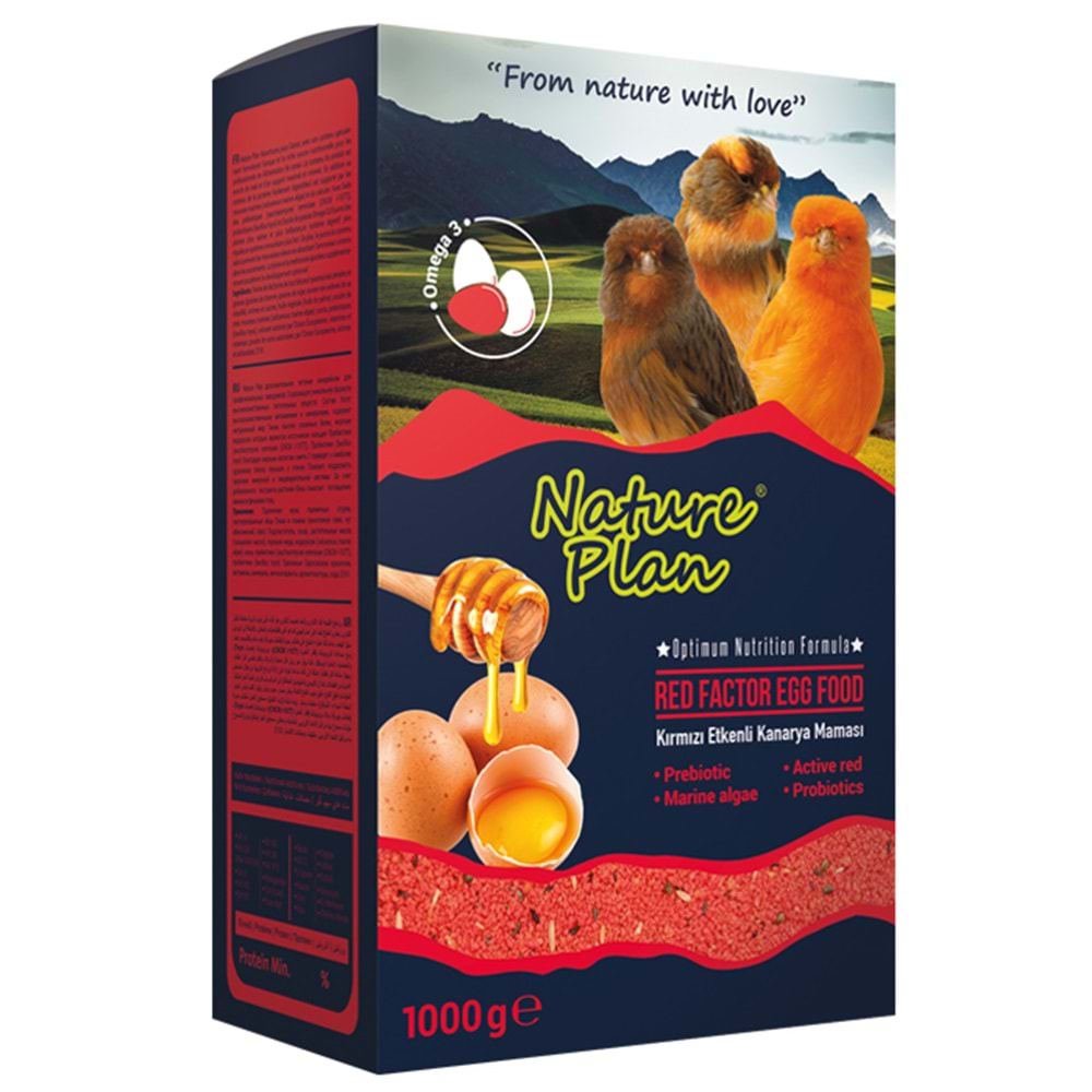 Nature Plan 1000 gr Kırmızı Etkenli Kuş Maması