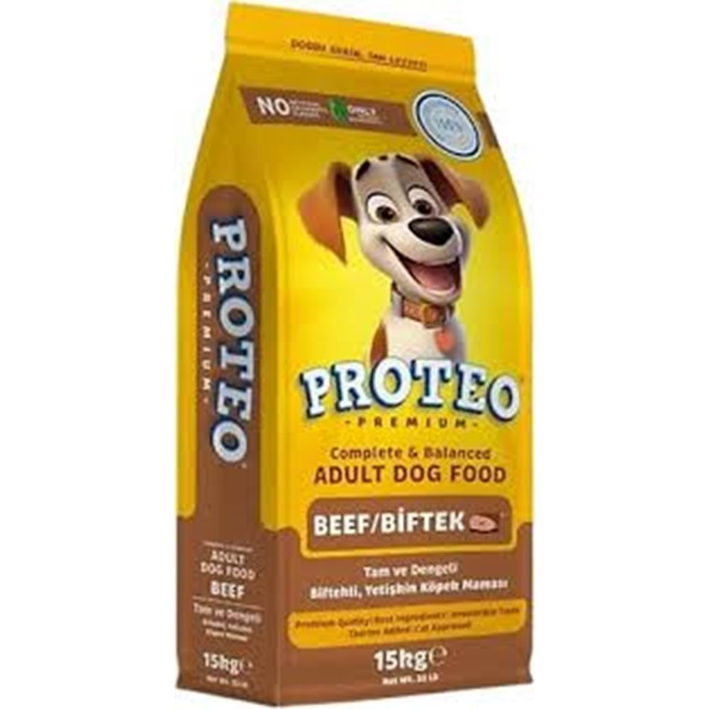 PROTEO ADULT DOG FOOD BİFTEKLİ 15 KG