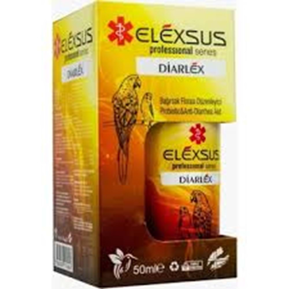 Elexsus Diarlex Kuşlar İçin İshal/Bağırsak Florası Düzenleyici 50ml