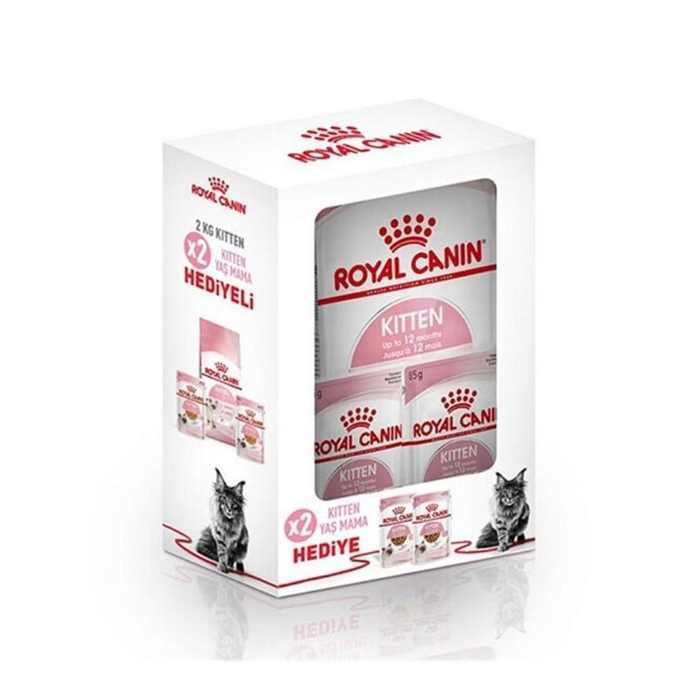 Royal Canin Bundle Kitten Yavru Kedi Maması 2Kg+ 2 Yaş Mama Hediye