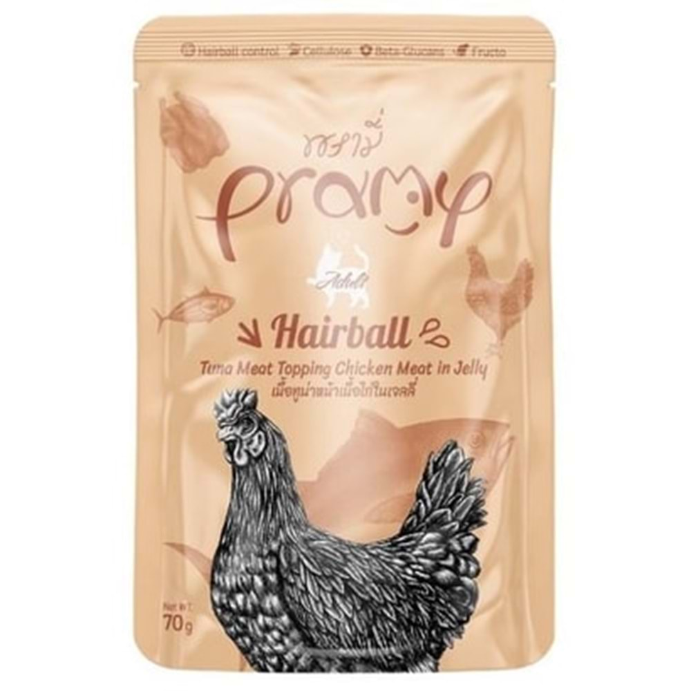 Pramy Sos Yetişkin Ton Balıklı Tavuklu Kedi Maması 70gr