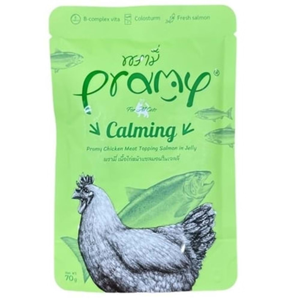 Pramy Jöle İçinde Somonlu ve Tavuklu Kedi Maması 70gr