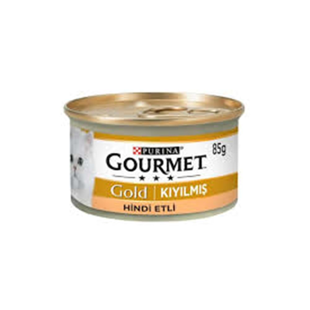 Gourmet Gold Hindi Etli Kıyılmış Kedi Konservesi 85 Gr