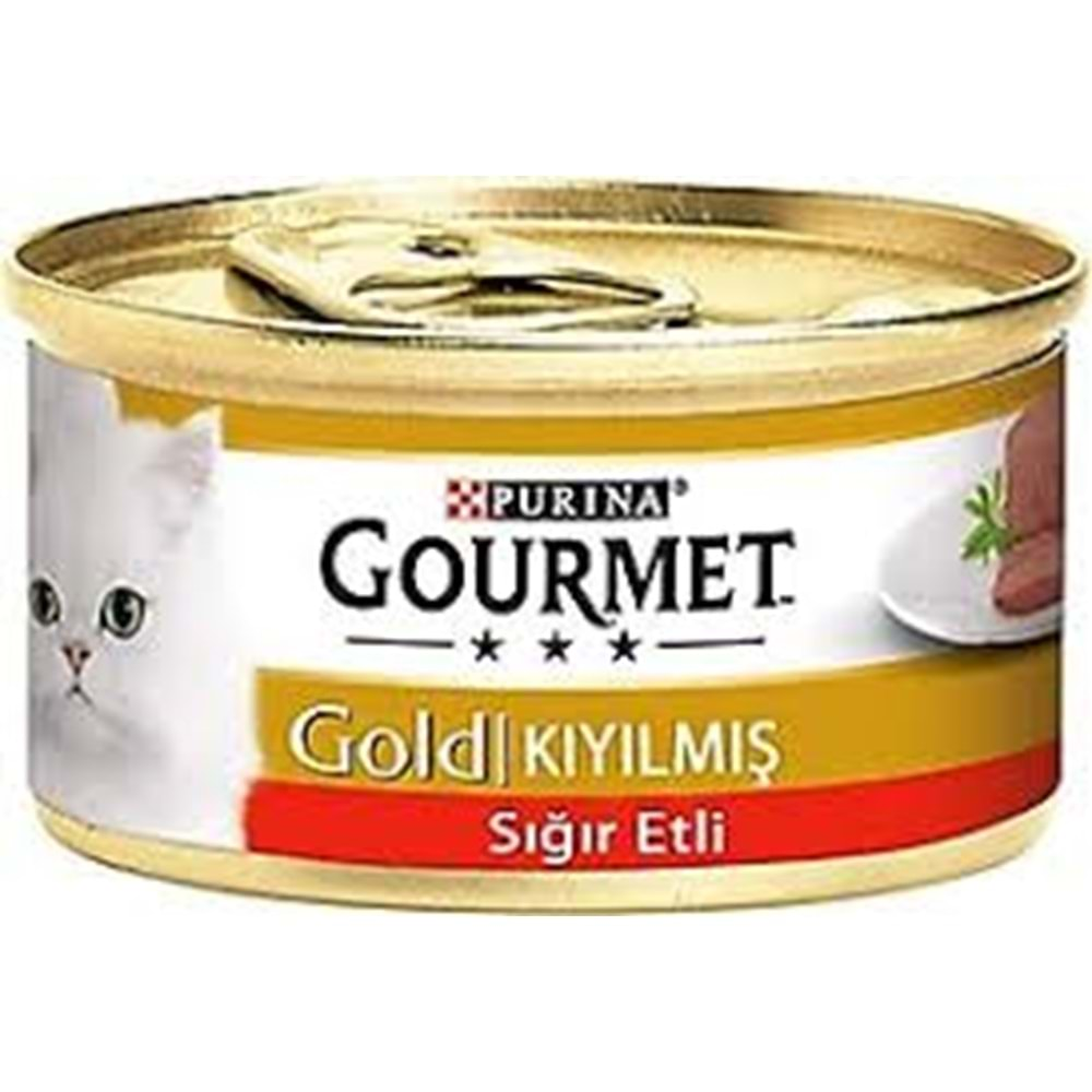 Gourmet Gold Kıyılmış Sığır Etli Kedi Konservesi 85gr