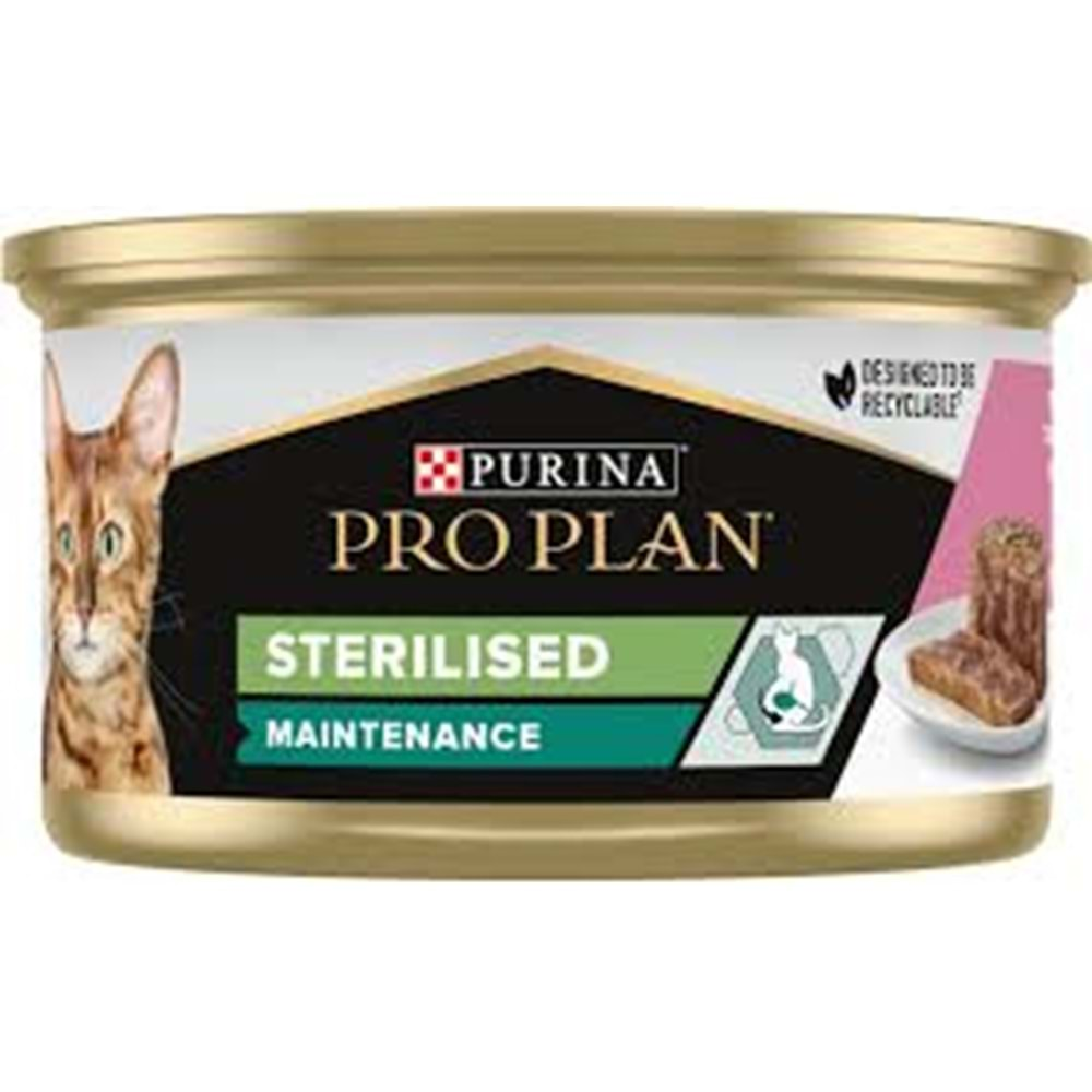 Pro Plan Somonlu ve Ton Balıklı Kısırlaştırılmış Kedi Konservesi 85g