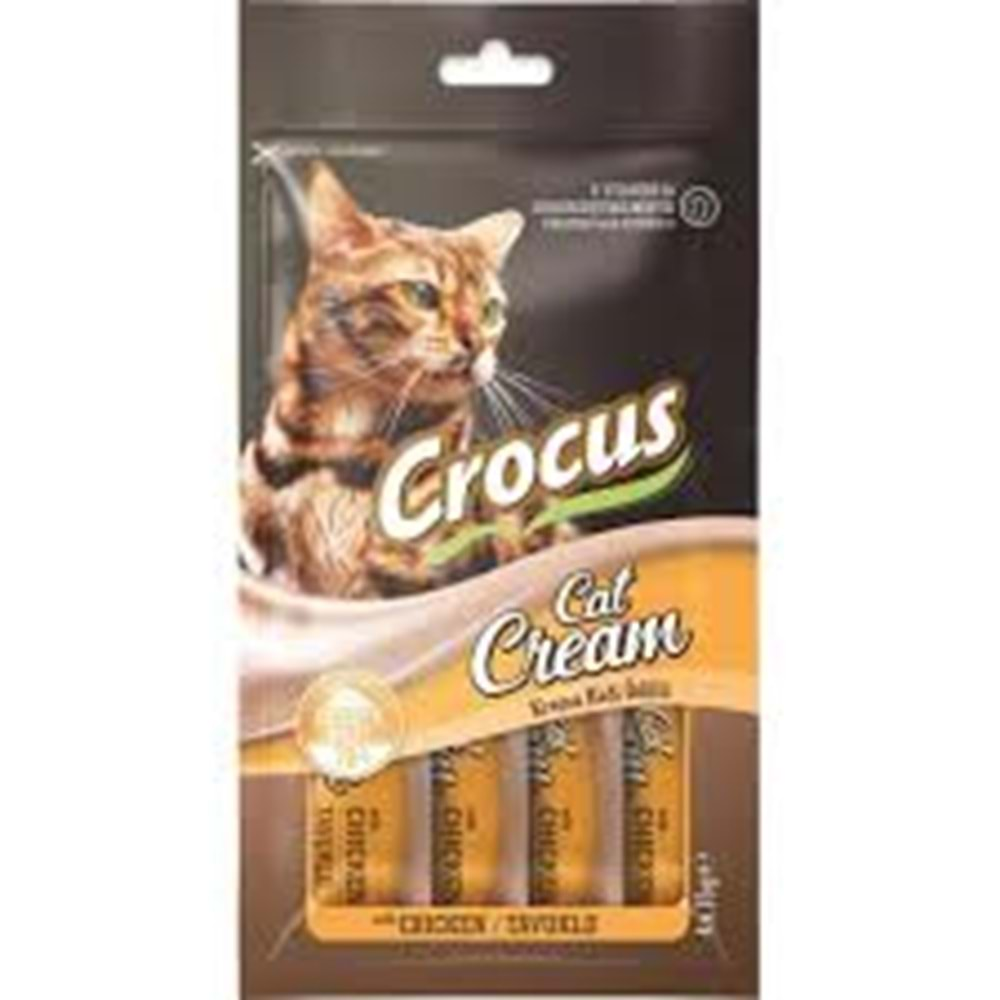 CROCUS TAVUKLU KREMA KEDİ ÖDÜLÜ 4X15GR