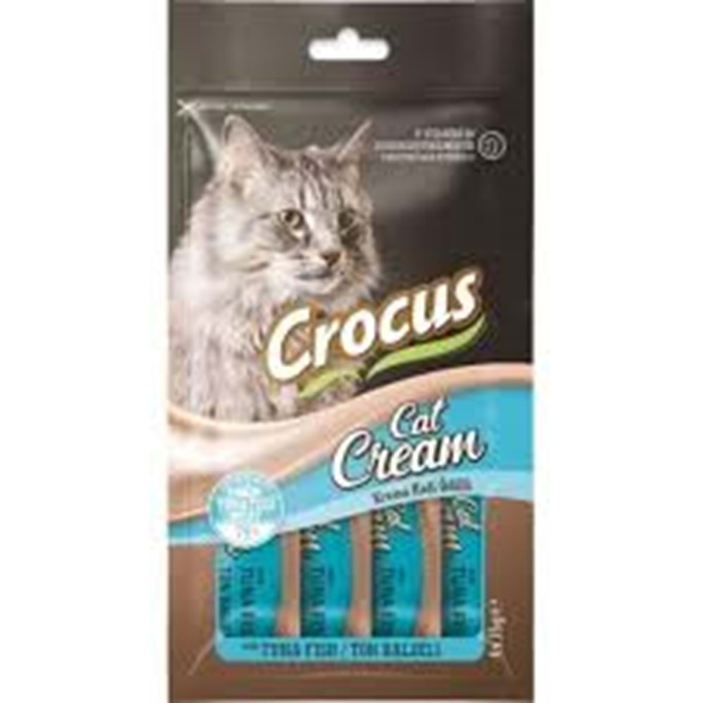 Crocus Ton Balıklı Krema Kedi Ödülü 4x15 Gr