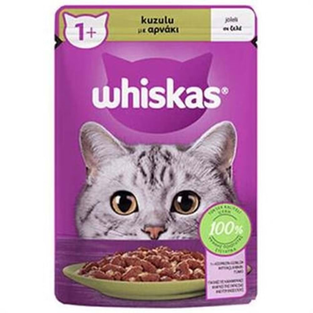 Whiskas Pouch Jöleli Kuzu Etli Kedi Maması 85 Gr