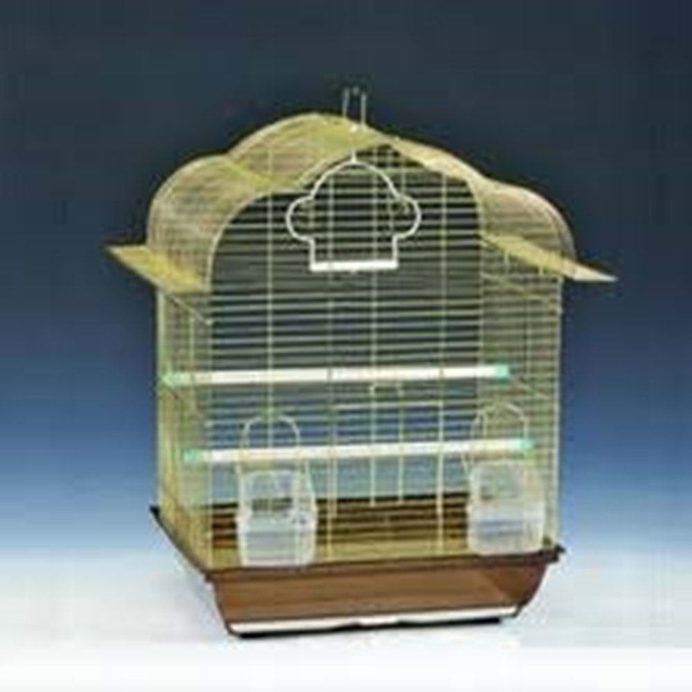 A4000-1B-G BİRDLİFE ÇİFT KAPILI KUŞ KAFESİ PRİNÇ 10LU 34,5X28X46CM