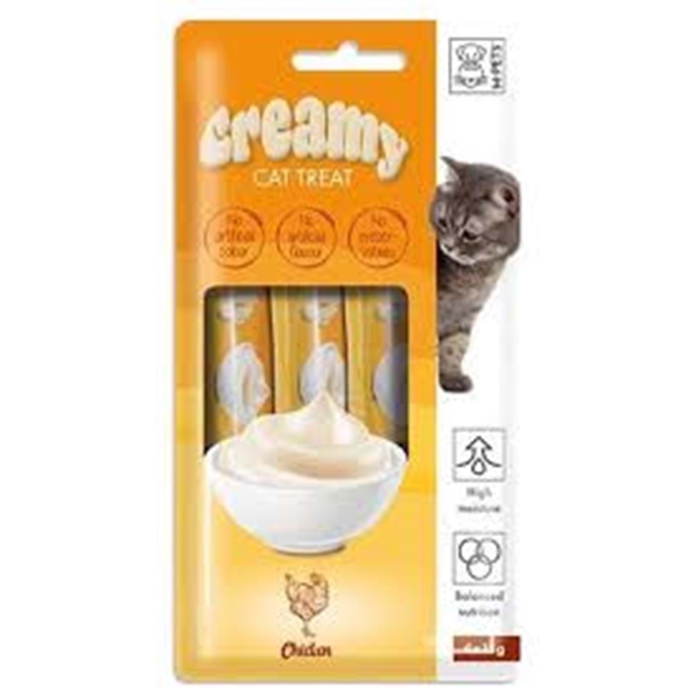 19038499 M-PETS CREAMY TAVUKLU KEDİ ÖDÜLÜ 4X15GR