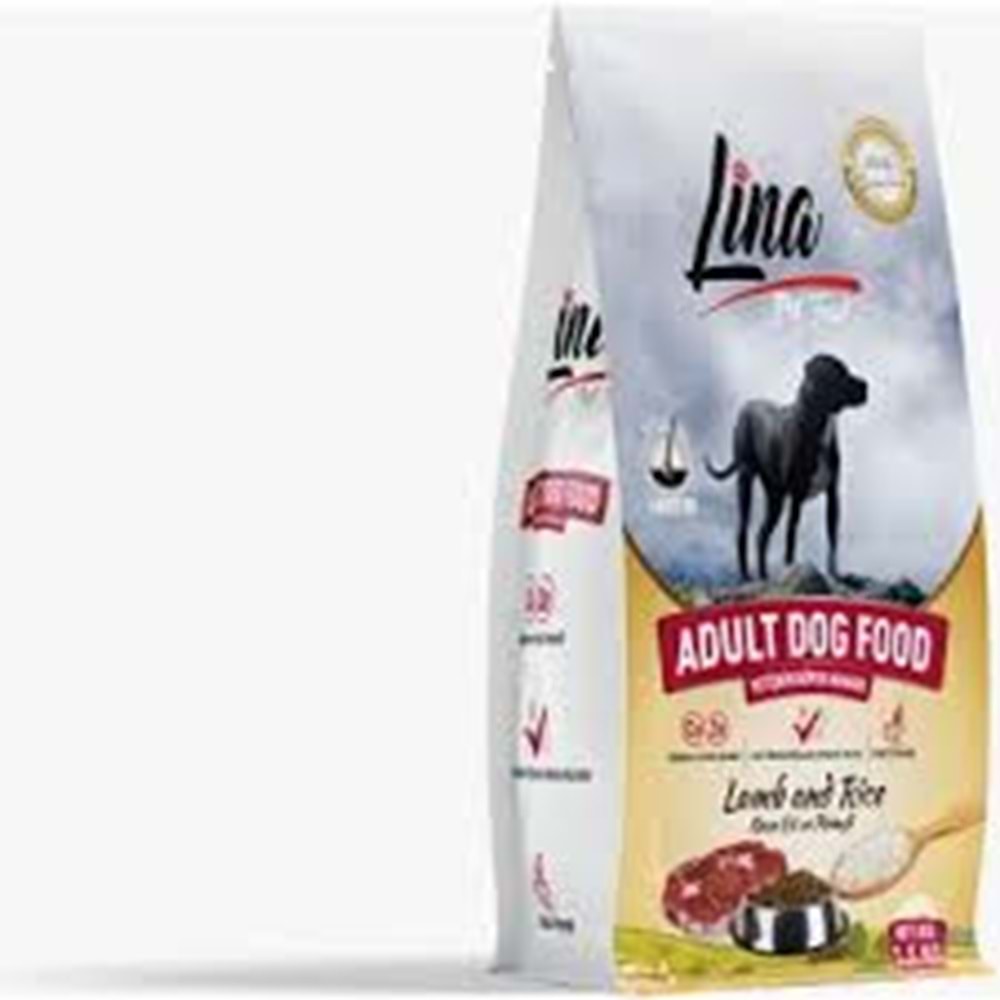 Lina Kuzu Etli Pirinçli Yetişkin Köpek Maması 15 kg