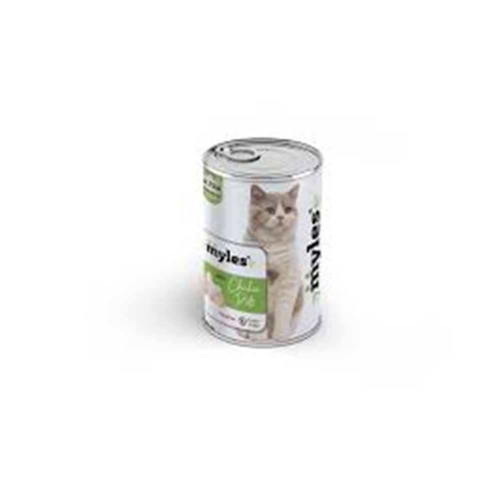 MYLES YETİŞKİN KEDİ TAVUK ETLİ PÜRE 415 GR