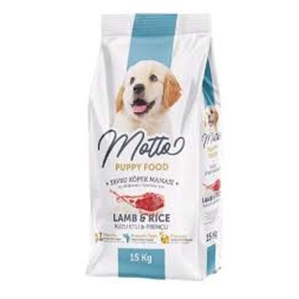 MOTTO Kuzu Etli Yavru Köpek Maması 15 Kg