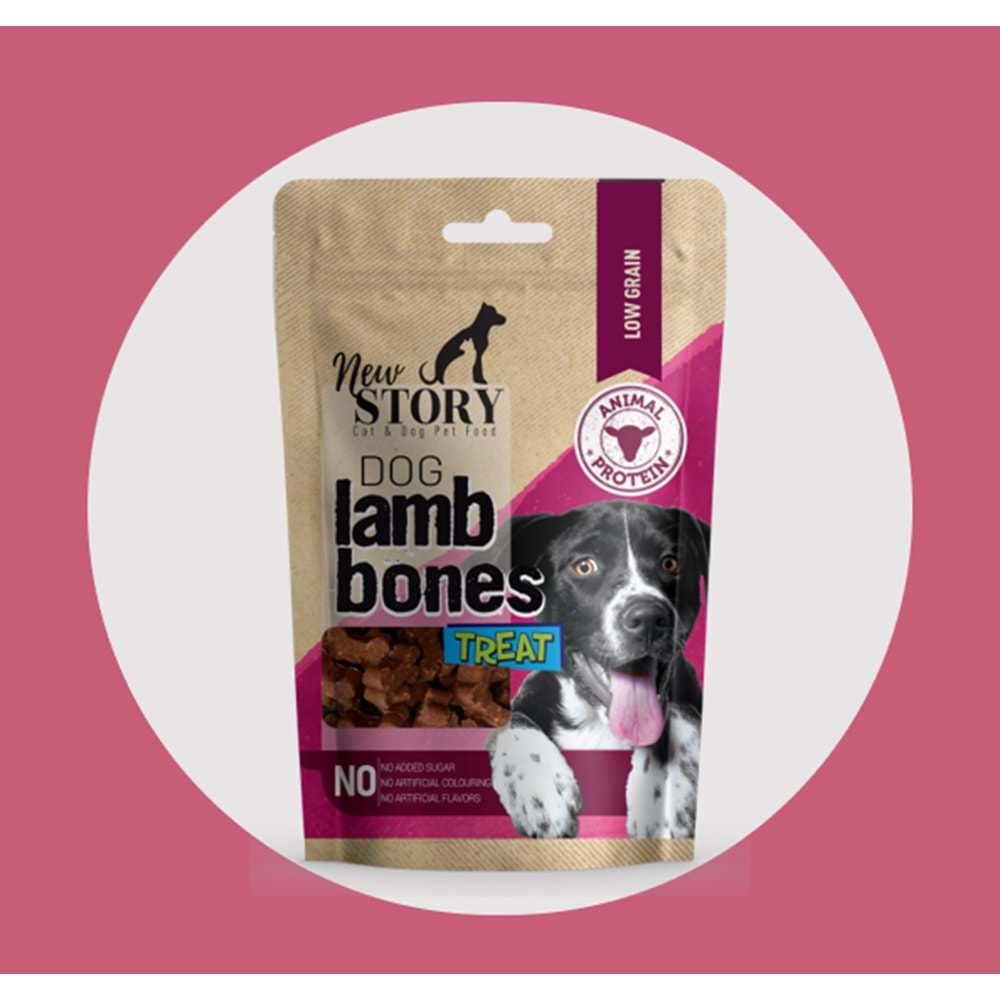 New Story kemik şekilli kuzu etli köpek ödül maması