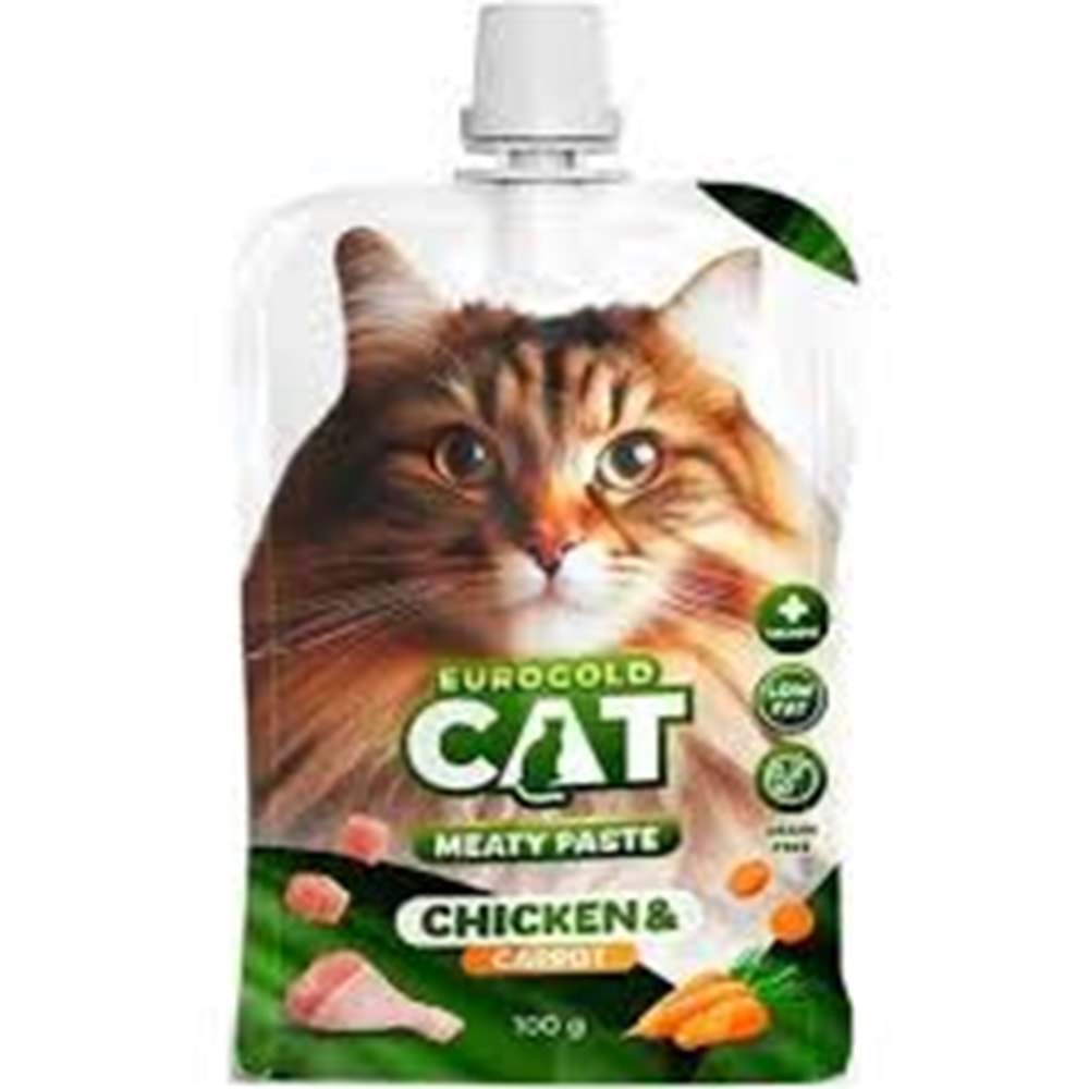 Eurogold Tavuk ve Havuçlu Ezme Kedi Ödülü 100gr