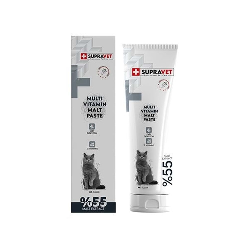 Supravet Kediler İçin Taurinli Multi Vitamin Kedi Macunu 100 gr