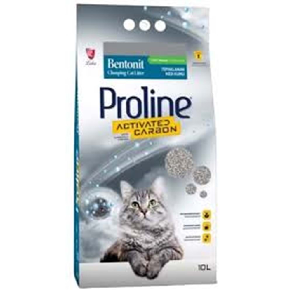 Proline Proline Bentonit Aktif Karbonlu Kedi Kumu 10 Lt