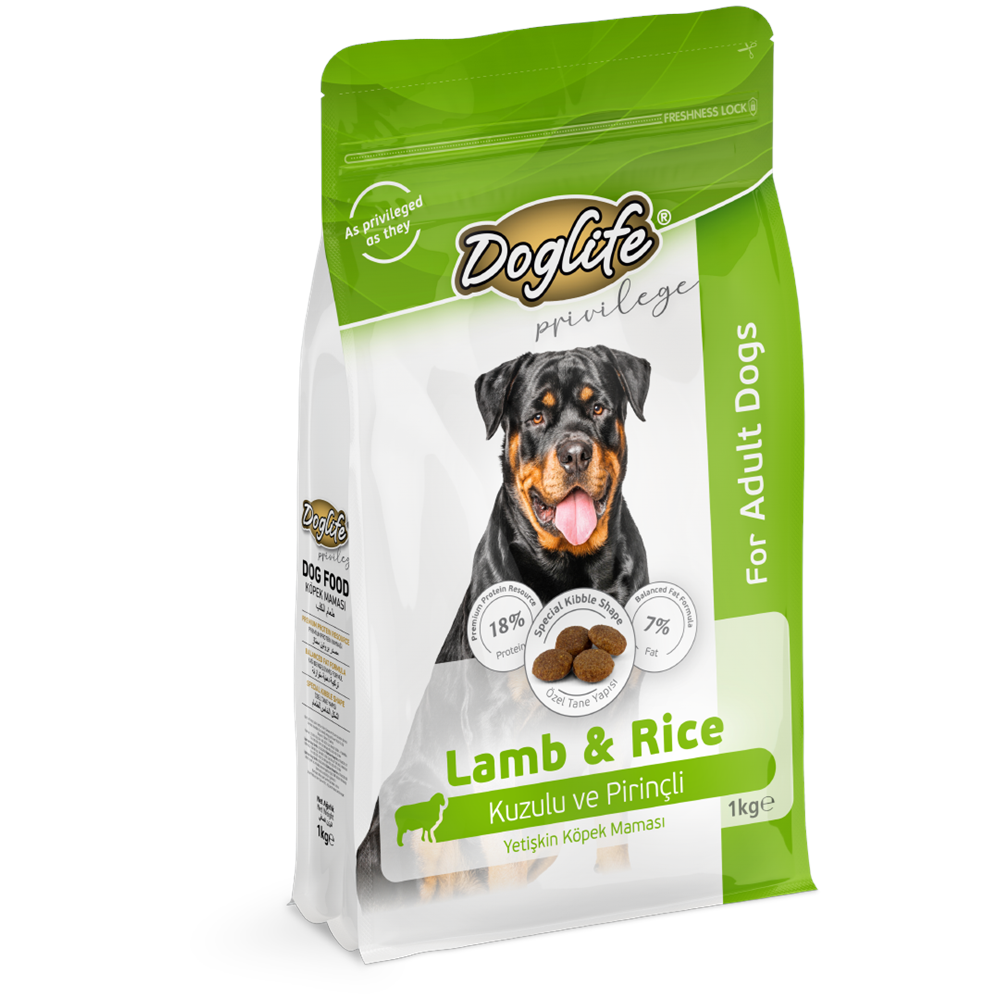 DLFD05-DOGLİFE KUZUETLİ YETİŞKİN KÖPEK MAMASI 1KG
