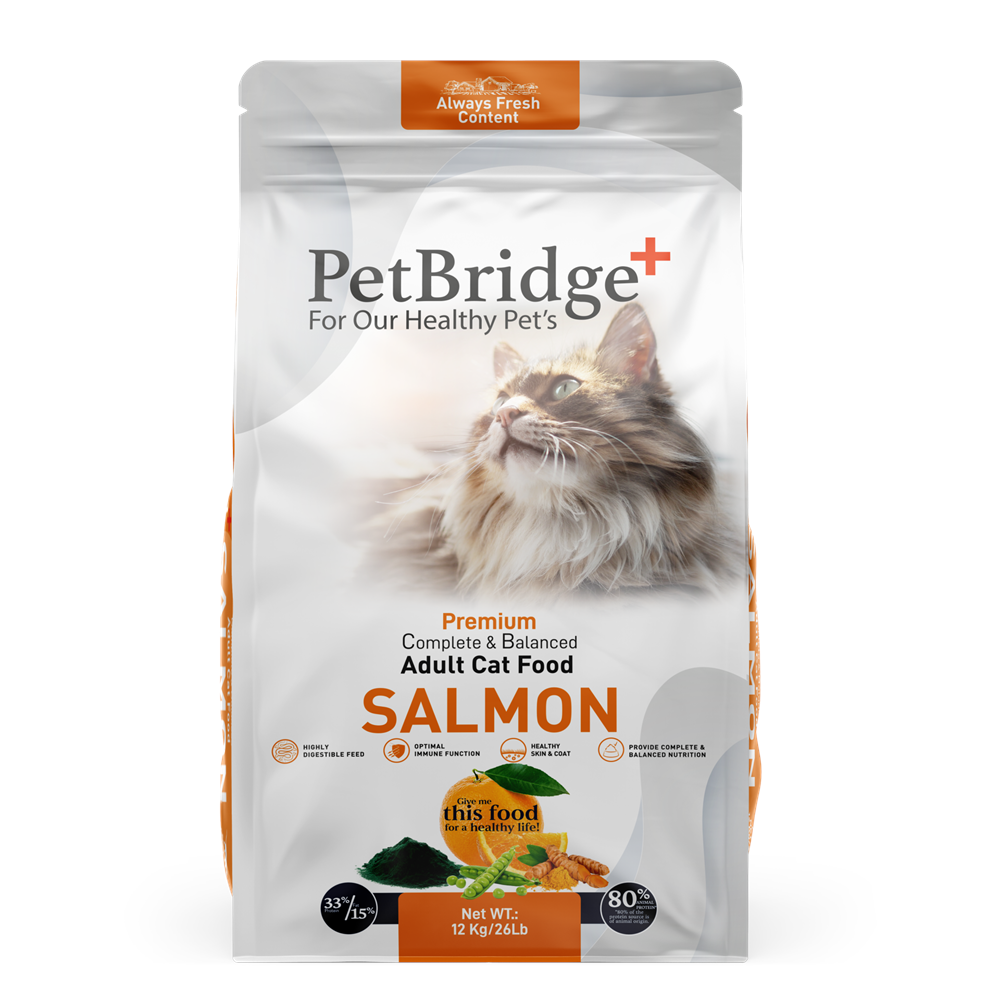 PETBRİDGE SOMONLU YETİŞKİN KEDİ MAMASI 12 KG