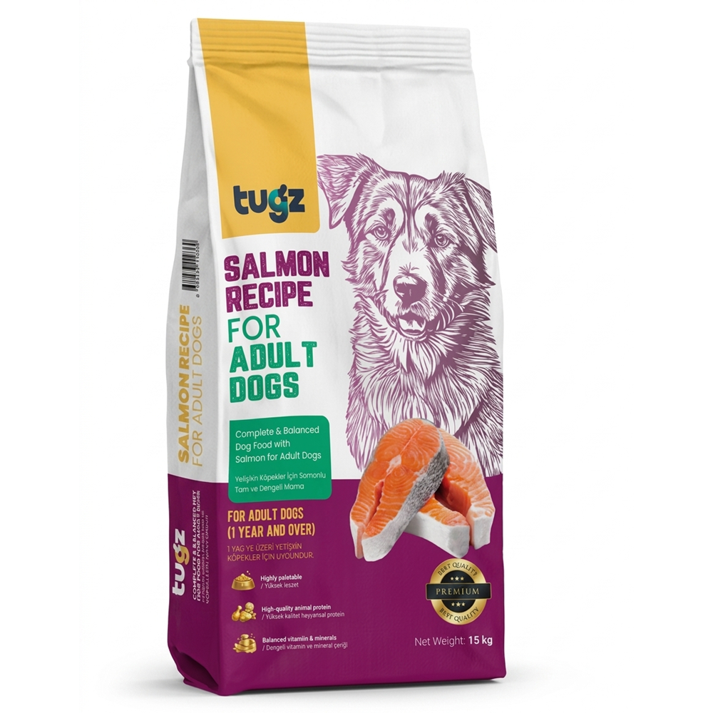 TUGZ SOMONLU YETİŞKİN KÖPEK MAMASI 15 KG