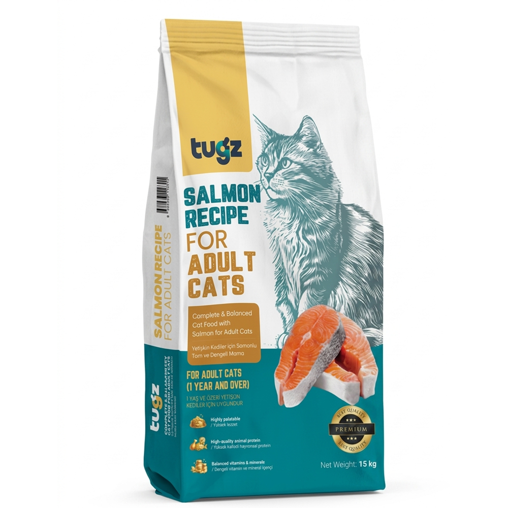 TUGZ SOMONLU YETİŞKİN KEDİ MAMASI 1 KG