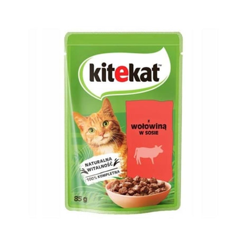 Kitekat Sığır Etli Kedi Yaş Maması 85 Gr