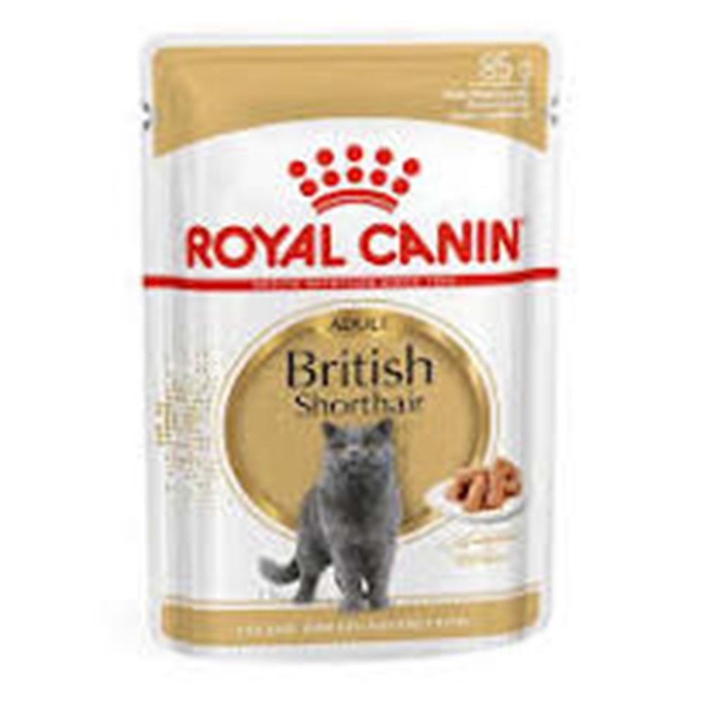 Royal Canin Pouch British Yetişkin Kedi Konservesi 85gr