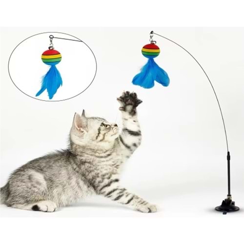 Evcil Hayvan Tüylü Toplu Vantuzlu Oyun Oltası