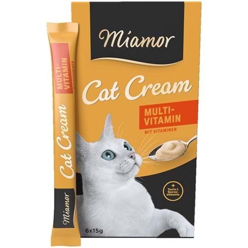 Mıamor Cream Multi Vitamin Kedi Ödülü 6x15 G