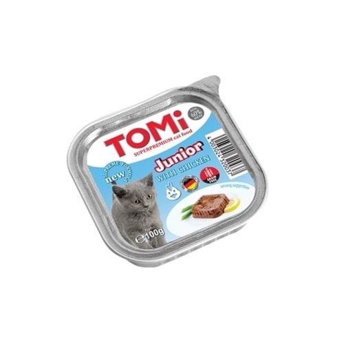 Tomi Yavru Kedi Kümes Hayvanlı Alüminyum Yaş Mama 100gr (pate)