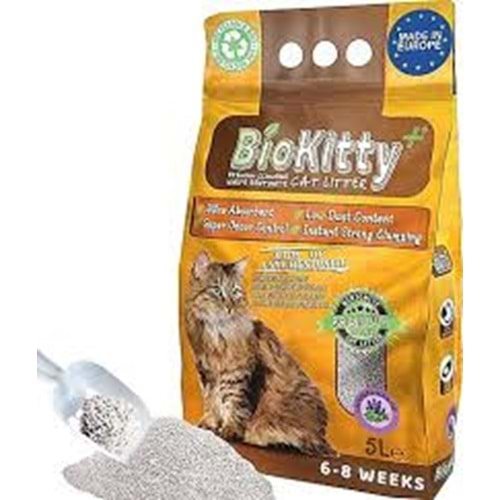 BioKitty Lavanta Kokulu Ince Taneli Kedi Kumu 5 Lt