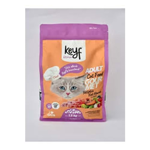 KEYF GOURMET KEDİ MAMASI-1 KG