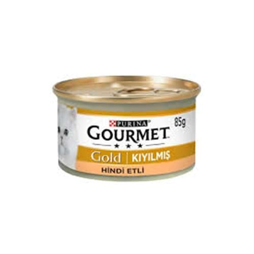 Gourmet Gold Hindi Etli Kıyılmış Kedi Konservesi 85 Gr