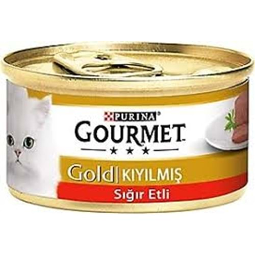 Gourmet Gold Kıyılmış Sığır Etli Kedi Konservesi 85gr