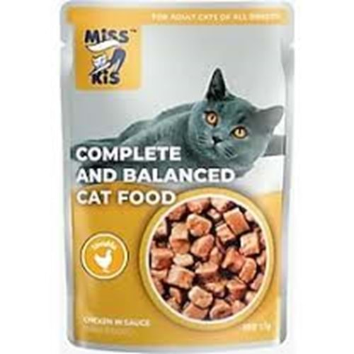 Miss Kis Premium Pouch Tavuklu Kedi Konservesi 100 gr