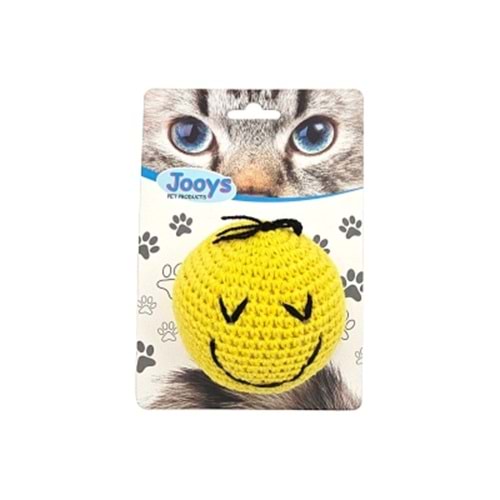 Jooys Amigurumi Kedi Oyuncağı Sarı Emoji
