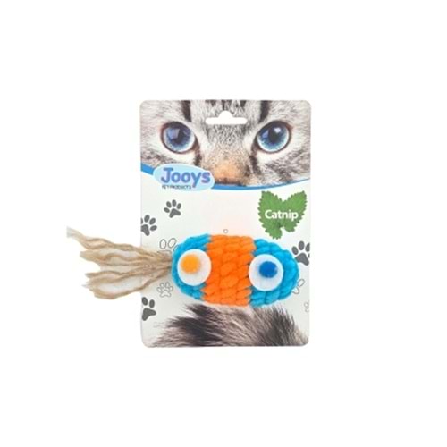 Jooys catnip li Kadife Renkli Saçaklı Top