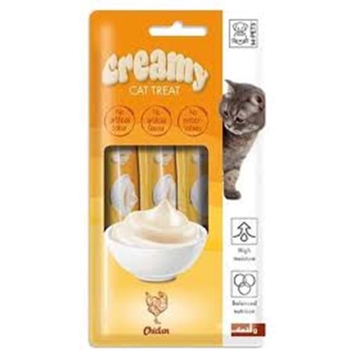 19038499 M-PETS CREAMY TAVUKLU KEDİ ÖDÜLÜ 4X15GR