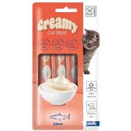 19038699 M-PETS CREAMY SOMON BALIKLI KEDİ ÖDÜLÜ 4X15GR