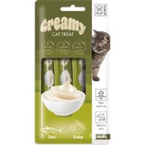 19038799 M-PETS CREAMY TON BALIKLI DENİZ TARAKLI KEDİ ÖDÜLÜ 4X15GR