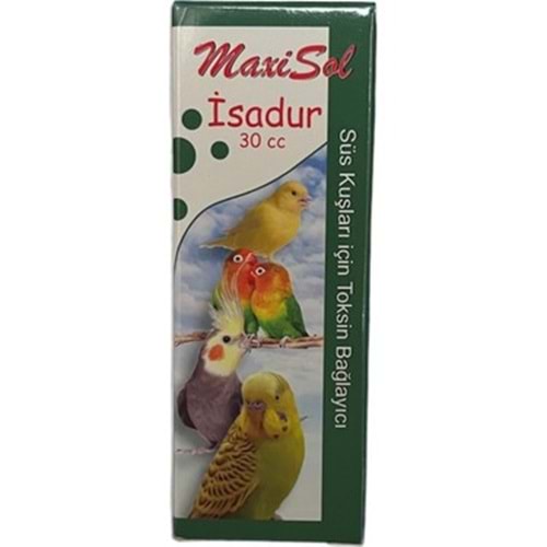 Maxisol Isadur Süs Kuşları Için Ishal Giderici 30 cc