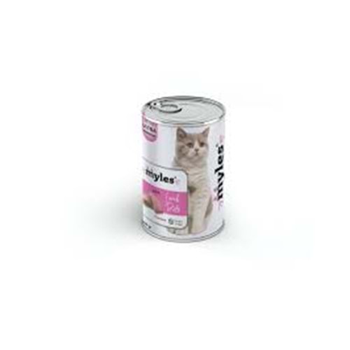 MYLES YETİŞKİN KEDİ KUZU ETLİ PÜRE 415 GR