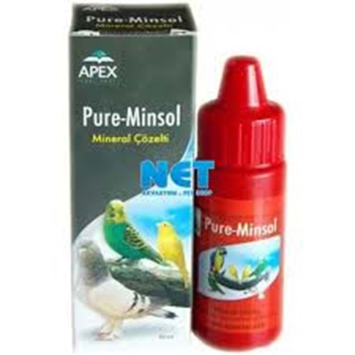 Apex Pure Minsol Kuşlar İçin Mineral Çözelti 30 ml