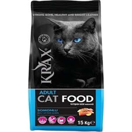 Krax Somonlu Yetişkin Kedi Maması 15 kg