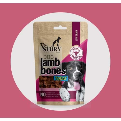 New Story kemik şekilli kuzu etli köpek ödül maması