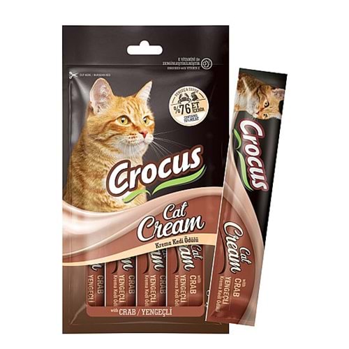 Crocus Yengeçli Krema Ek Besin Takviyesi Kedi Ödülü 4x15 Gr
