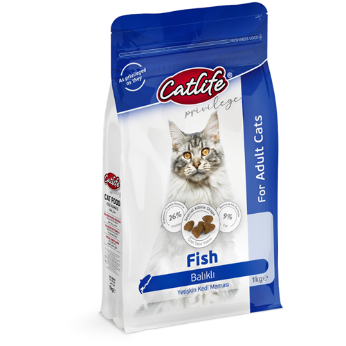 CLFD09-CATLİFE BALIKLI YETİŞKİN KEDİ MAMASI 1KG