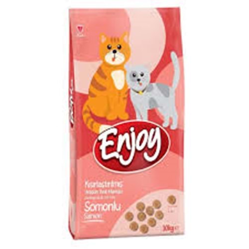 ACIK 1 KG Enjoy Sterilised Somonlu Kısırlaştırılmış Kedi Maması